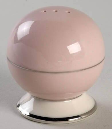 Platinum Petal Pink (Rim) Pepper Shaker