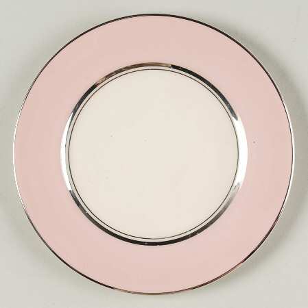 Platinum Petal Pink (Rim) Bread & Butter Plate