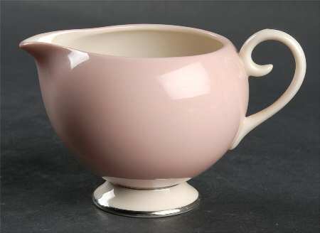 Platinum Petal Pink (Rim) Creamer