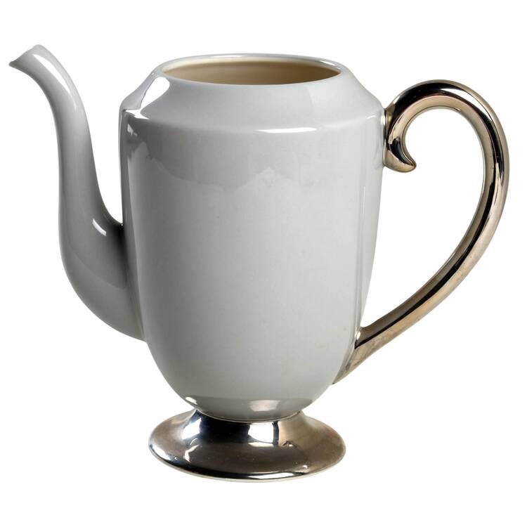 Platinum Strata Blue (Rim) Coffee Pot No Lid by Flintridge