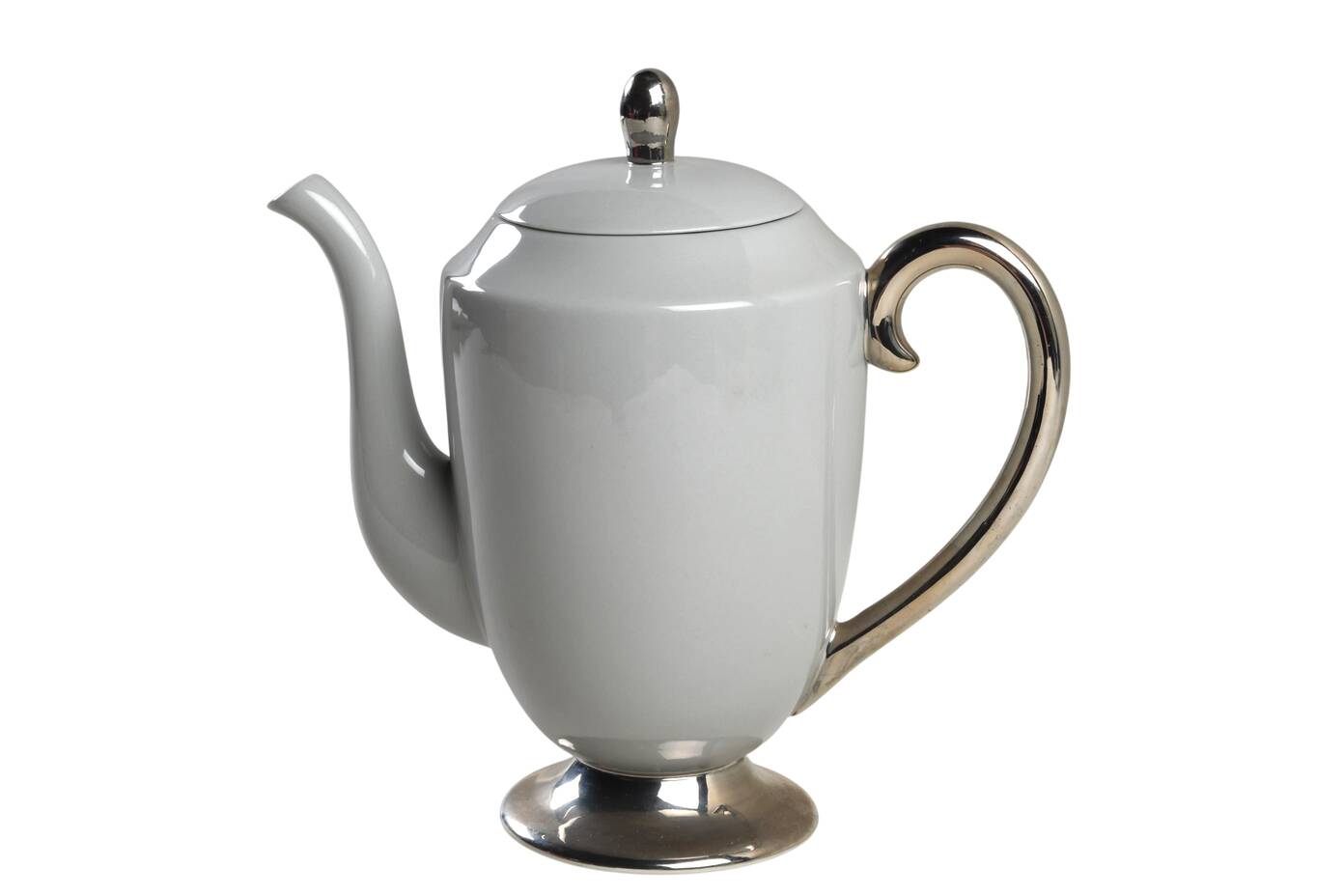 Platinum Strata Blue (Rim) Coffee Pot & Lid by Flintridge