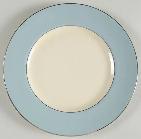 Platinum Strata Blue (Rim) Salad Plate