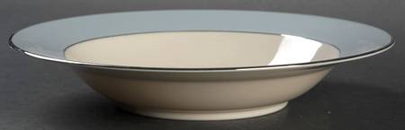 Platinum Strata Blue (Rim) Rim Soup Bowl