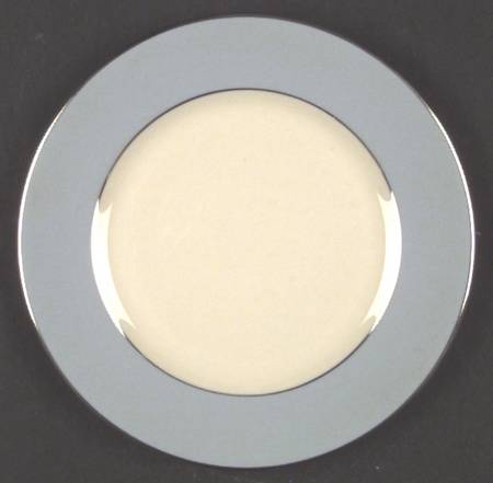 Platinum Strata Blue (Rim) Bread & Butter Plate