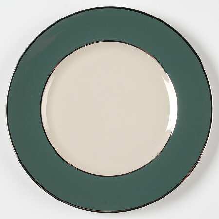 Platinum Teal (Rim) Salad Plate