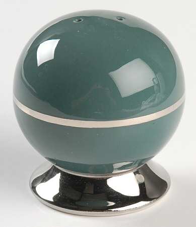Platinum Teal (Rim) Salt Shaker
