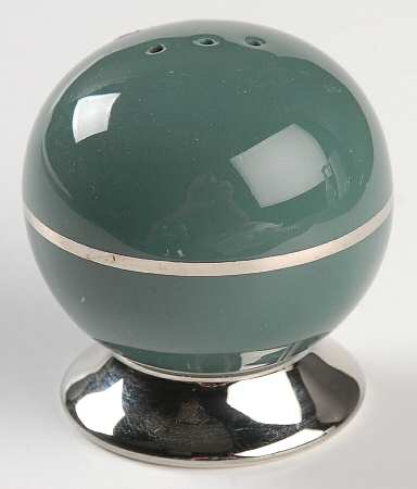 Platinum Teal (Rim) Pepper Shaker