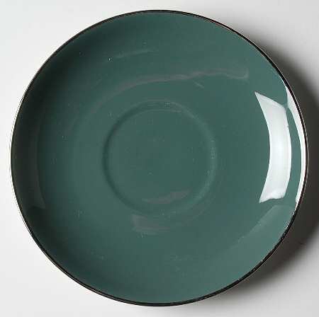 Platinum Teal (Rim) Saucer