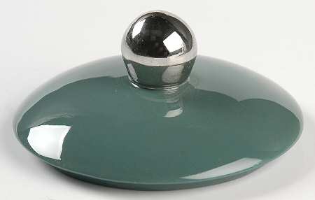 Platinum Teal (Rim) Lid for Sugar Bowl