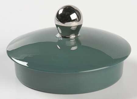 Platinum Teal (Rim) Lid for Teapot