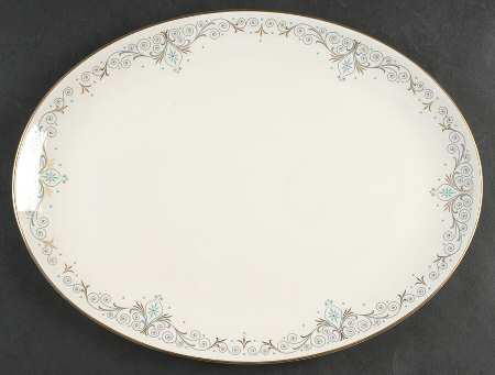 Quaintance (Gold) 14" Oval Serving Platter