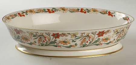 Queen Anne (Rim) 10" Oval Vegetable Bowl