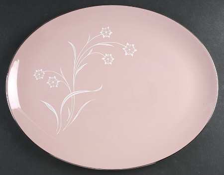 Reverie Rose 16" Oval Serving Platter
