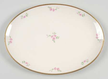 Rosebud 13" Oval Serving Platter