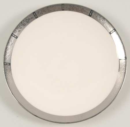 Rose Tapestry No Color Band (Rim&Coupe) Coupe Bread & Butter Plate