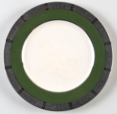 Rose Tapestry Spanish Green (Rim) Bread & Butter Plate