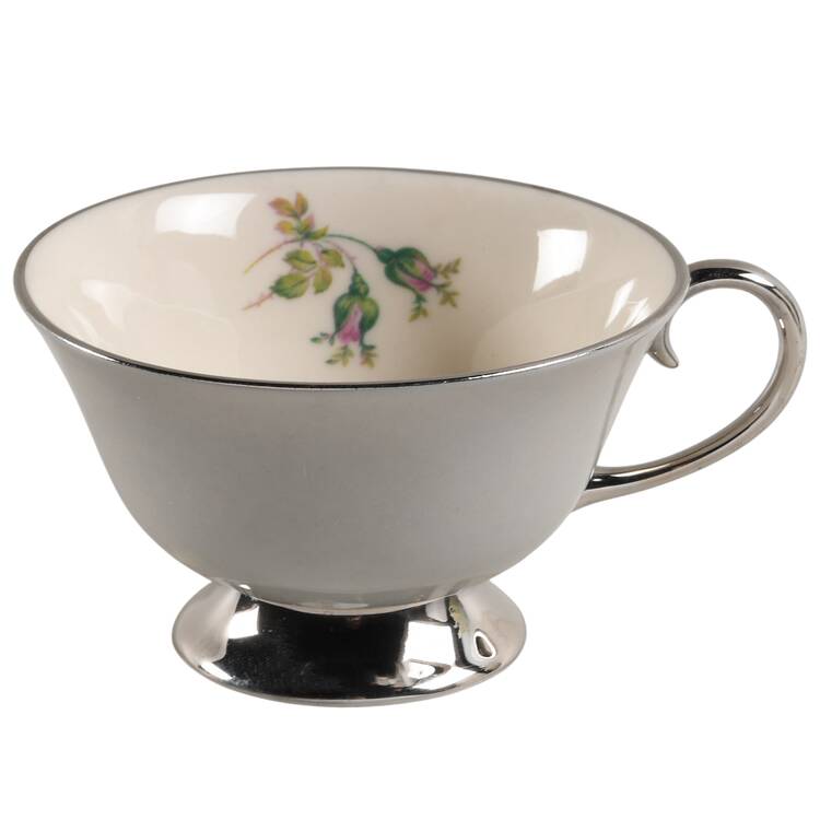 San Marino (Platinum Rim & Coupe) Footed Cup