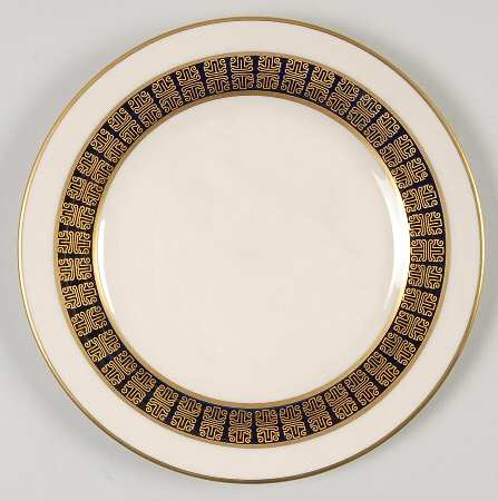 Script Cobalt Blue Bread & Butter Plate