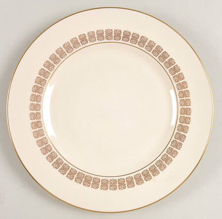 Script Gold Salad Plate