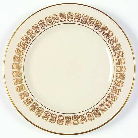Script Gold Bread & Butter Plate