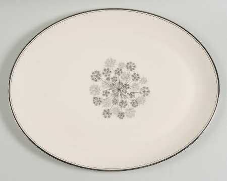 Silver Shadows (Rim & Coupe) 16" Oval Serving Platter