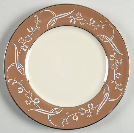 Snow Tulip Cocoa (Rim & Coupe) Bread & Butter Plate