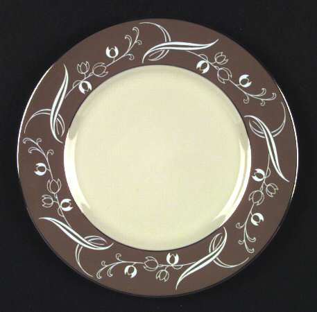 Snow Tulip Cocoa (Rim & Coupe) Salad Plate