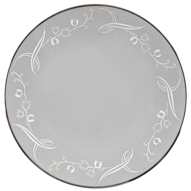 Snow Tulip Gray (Rim & Coupe) Coupe Bread & Butter Plate