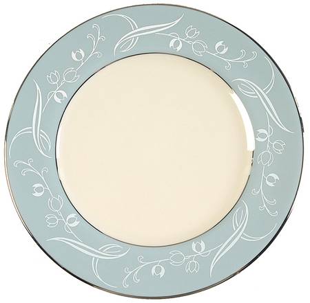 Snow Tulip Gray (Rim & Coupe) Bread & Butter Plate