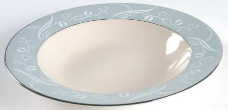 Snow Tulip Strata Blue (Rim & Coupe) Rim Soup Bowl