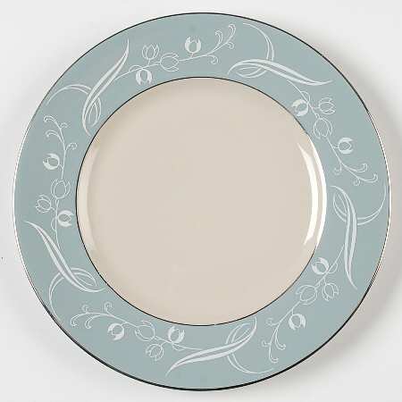 Snow Tulip Strata Blue (Rim & Coupe) Salad Plate