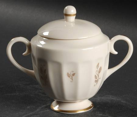 Sorrento Gold Design Mini Sugar Bowl & Lid