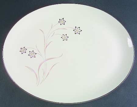 Starflower 15" Oval Serving Platter