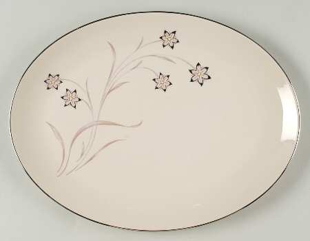 Starflower 14" Oval Serving Platter
