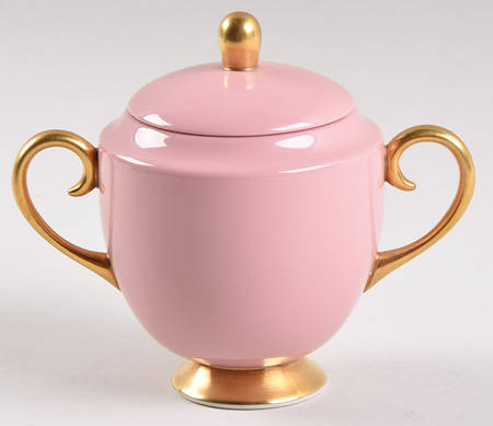 Sylvan-California Coral (Rim) Mini Sugar Bowl & Lid