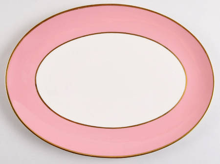 Sylvan-California Coral (Rim) 13" Oval Serving Platter