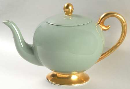 Sylvan-California Sage Green (Rim) Teapot & Lid