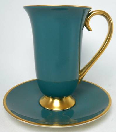 Sylvan-California Teal Green (Rim) Irish Coffee Cup