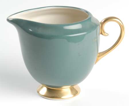 Sylvan-California Teal Green (Rim) Mini Creamer