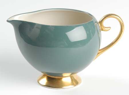 Sylvan-California Teal Green (Rim) Creamer