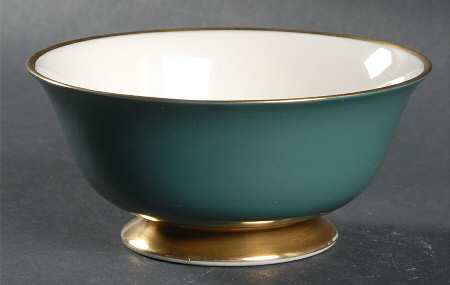 Sylvan-California Teal Green (Rim) Coupe Cereal Bowl