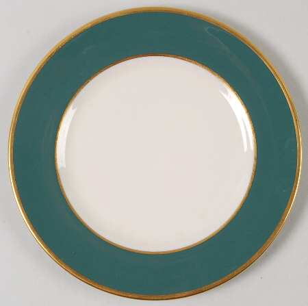 Sylvan-California Teal Green (Rim) Bread & Butter Plate