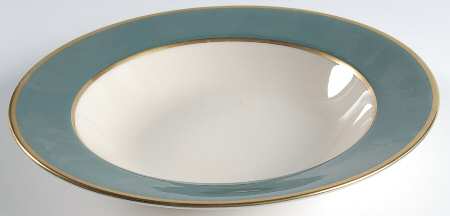 Sylvan-California Teal Green (Rim) Rim Soup Bowl