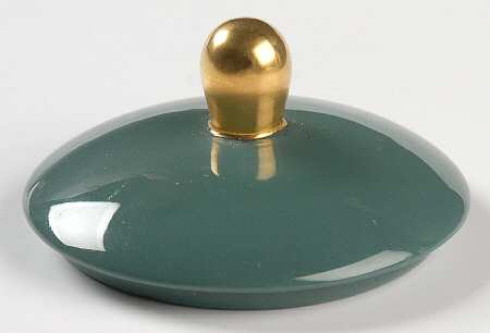 Sylvan-California Teal Green (Rim) Lid for Mini Sugar Bowl