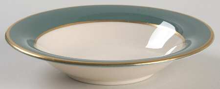 Sylvan-California Teal Green (Rim) Rim Fruit/Dessert (Sauce) Bowl