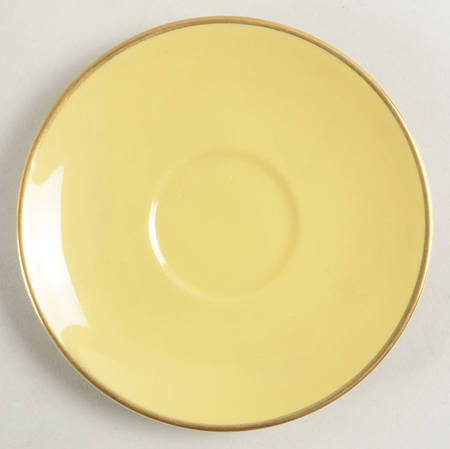 Sylvan-California-Yellow (Rim & Coupe) Saucer for Demitasse Cup