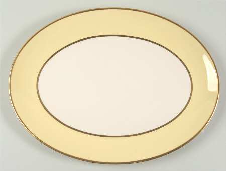 Sylvan-California-Yellow (Rim & Coupe) 14" Oval Serving Platter
