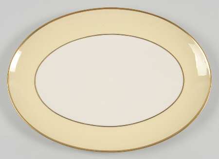 Sylvan-California-Yellow (Rim & Coupe) 13" Oval Serving Platter