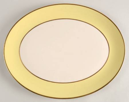 Sylvan-California-Yellow (Rim & Coupe) 16" Oval Serving Platter