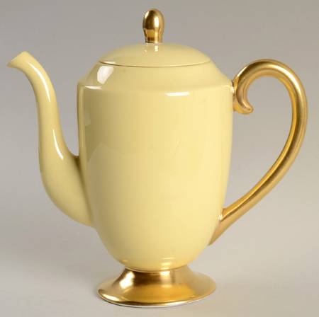 Sylvan-California-Yellow (Rim & Coupe) Mini Coffee Pot & Lid